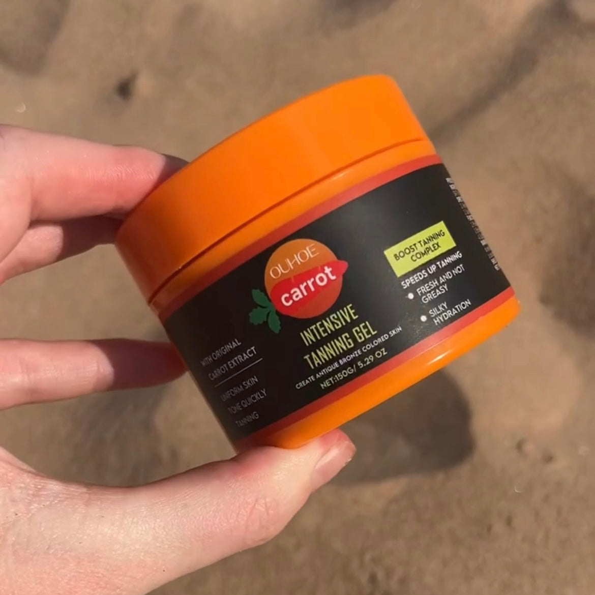 Carrot Sun Tanning Gel