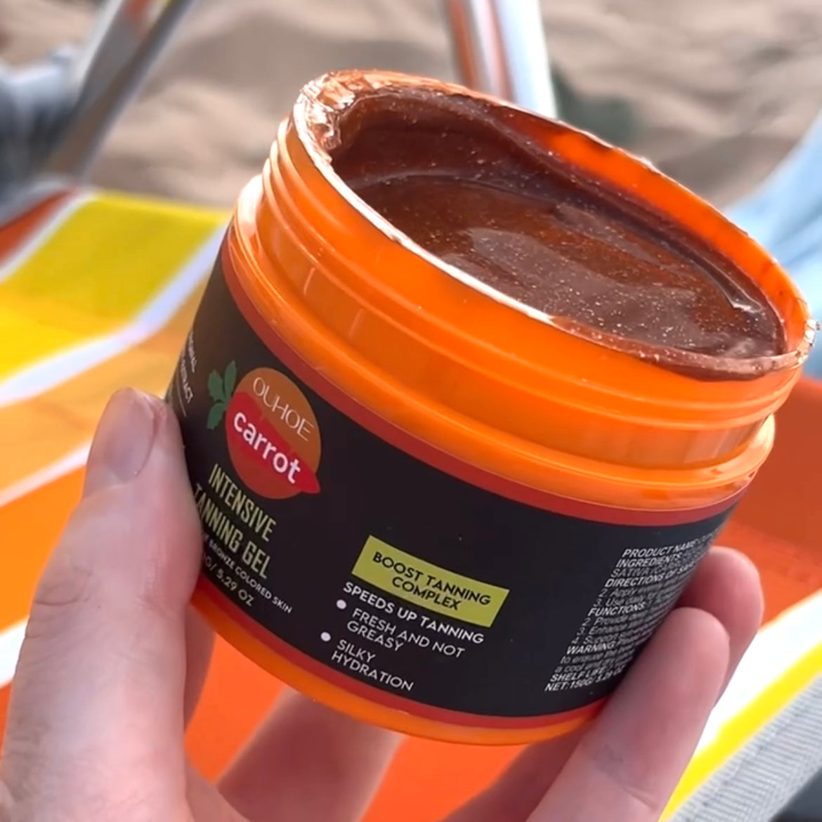 Carrot Sun Tanning Gel